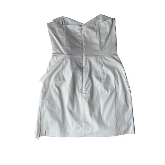 French Connection White Florida Summer Strapless Mini Dress Size 6 - Picture 6 of 12